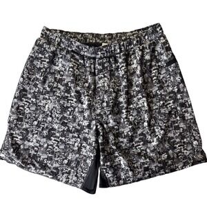 Lululemon Special Edition Seawheeze Surge Shorts‎ Photo Mosaic Mens L Running
